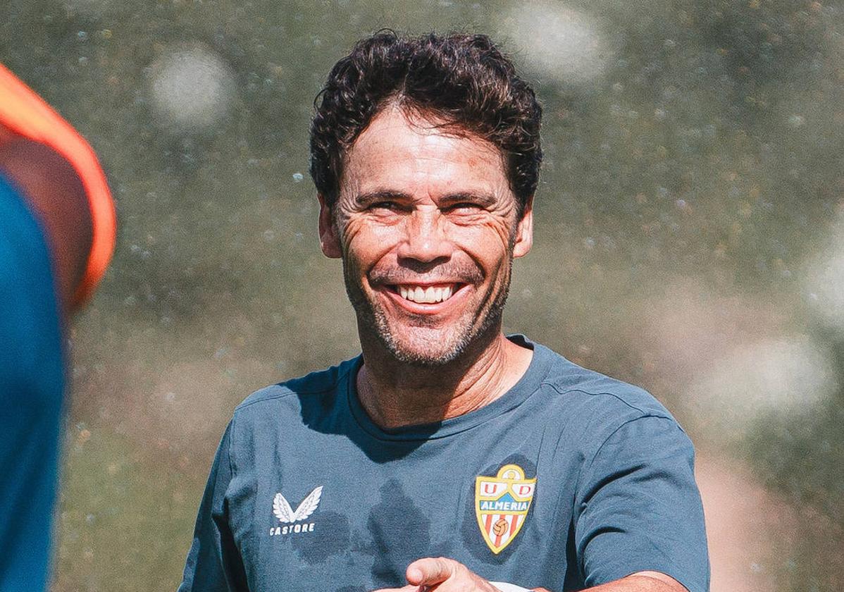 Rubi, sonriente durante una sesión de entrenamiento