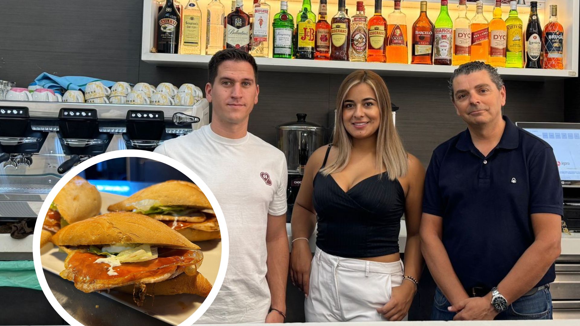 Carlos, Manuela y Emilio, propietarios de La Bodeguita.