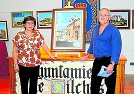 Juan Ramón López junto a Inés, su mujer.