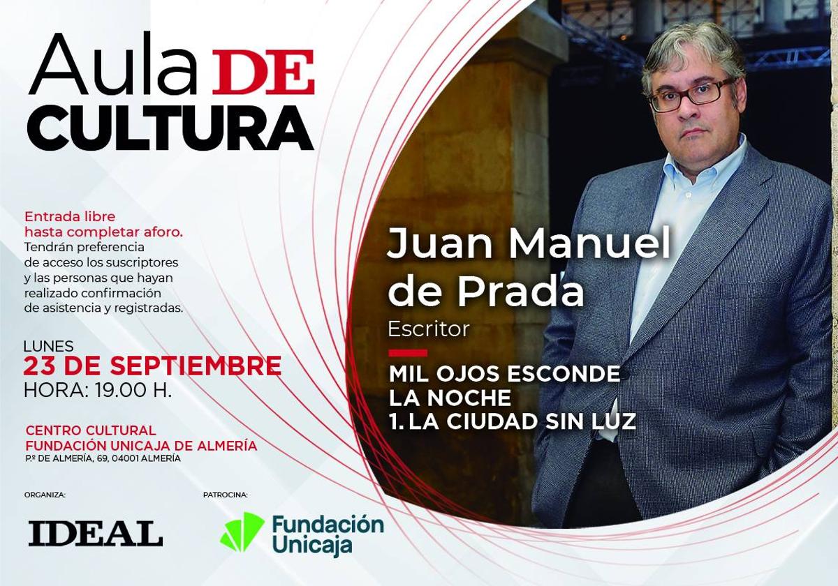 Juan Manuel de Prada en el Aula de Cultura de IDEAL Almería