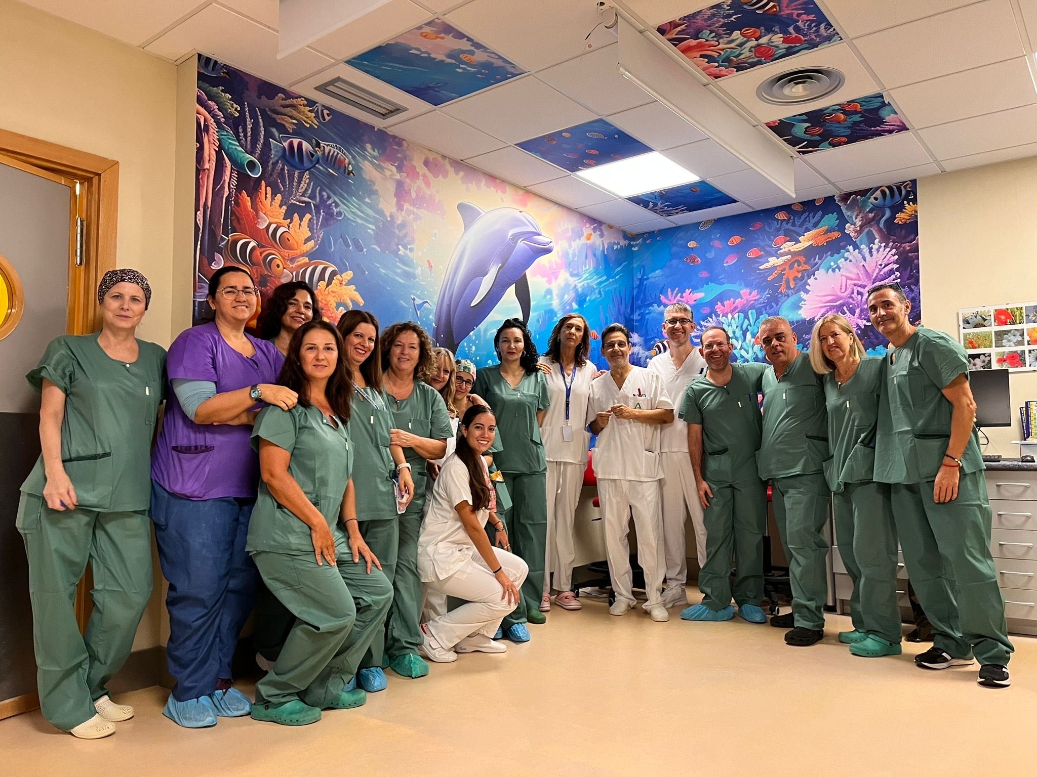 Sala de recepción de quirófano en el Hospital Santa Ana de Motril.