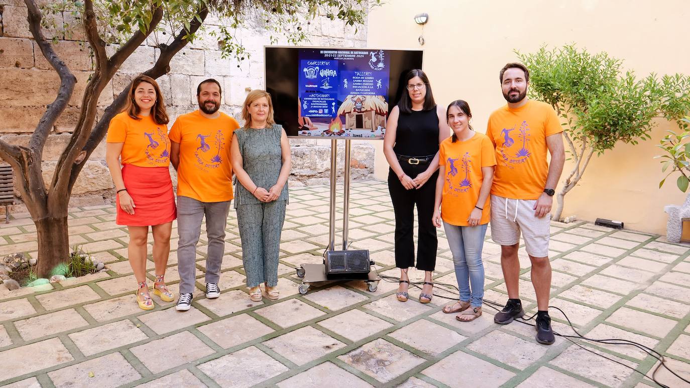 Presentación del encuentro de batucadas que se celebra en Huécija.