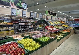 Productos de Andalucía en un supermercado Lidl.