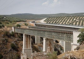 Recorrido del AVE desde Antequera a Granada.