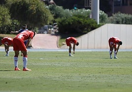 Desolación rojiblanca tras caer ante el Linares, con lo que pierde el liderato.