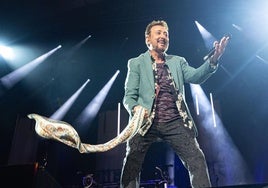 Manolo García, en concierto en la plaza de toros de Granada