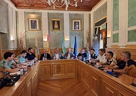 Reunión de la Junta Local de Seguridad en Bailén.