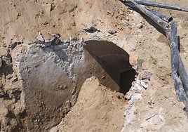 El estado actual del refugio antiaéreo.