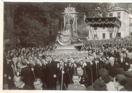 Fotografía de la Patrona tomada en 1945.