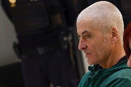 'Txapote', el pasado enero en la Audiencia Nacional en el juicio por el asesinato del concejal Manuel Zamarreño.