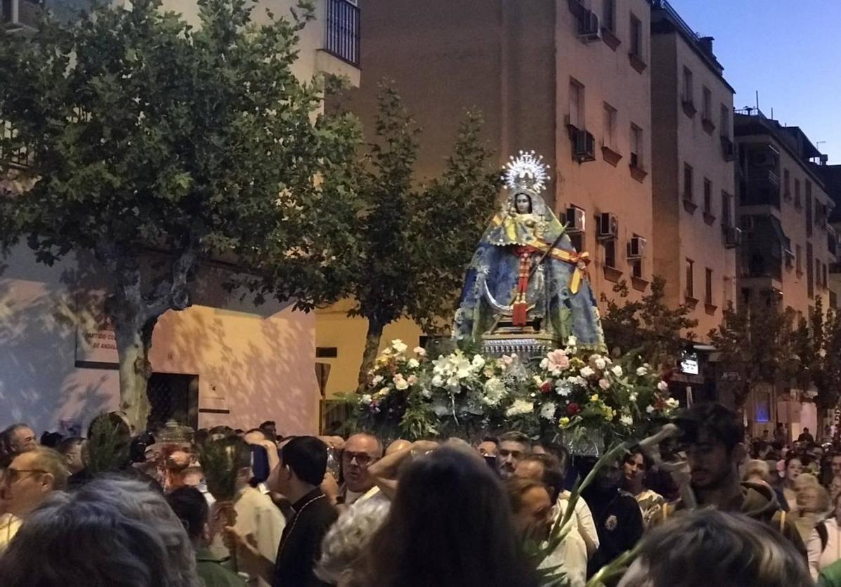 Procesión de la Virgen de Zocueca, en Bailén.