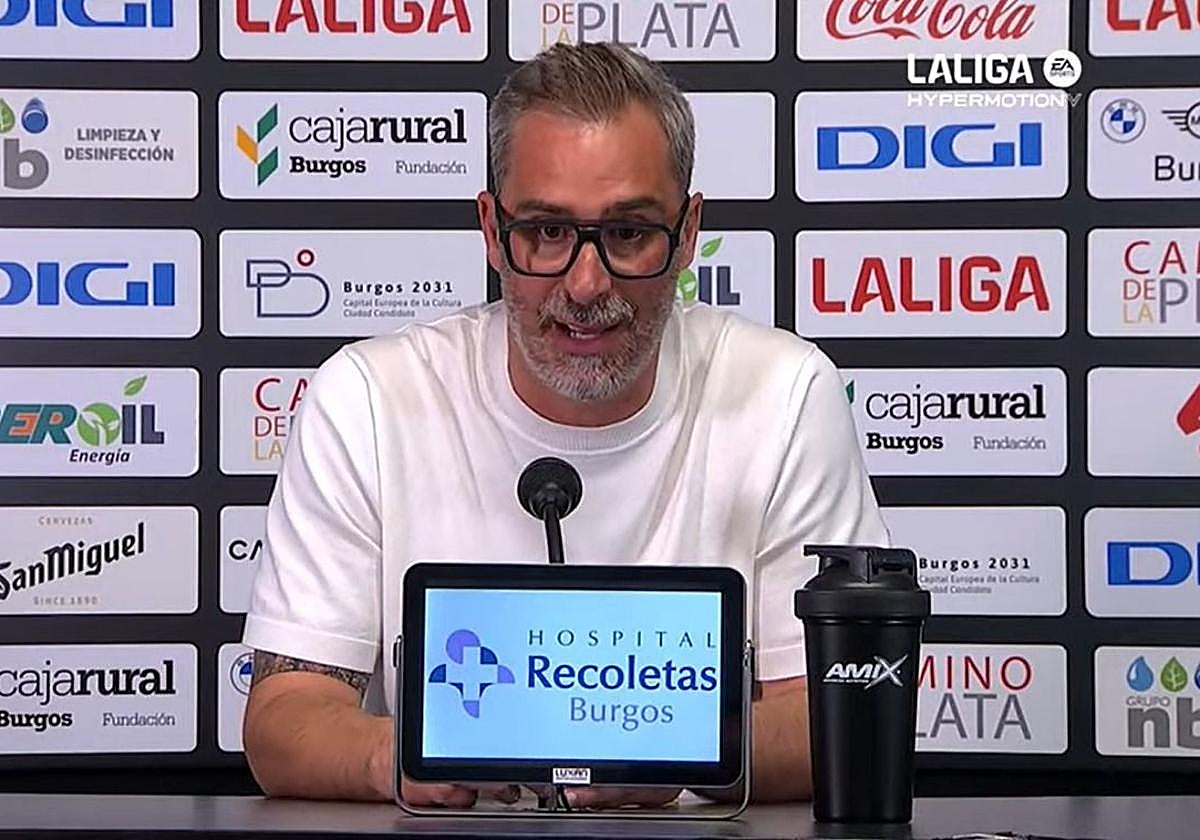 Jon Pérez 'Bolo' comparece en sala de prensa tras el partido.