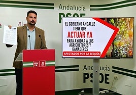 El PSOE exige a la Junta ayudas para los agricultores y ganaderos afectados por la sequía que sufre la provincia