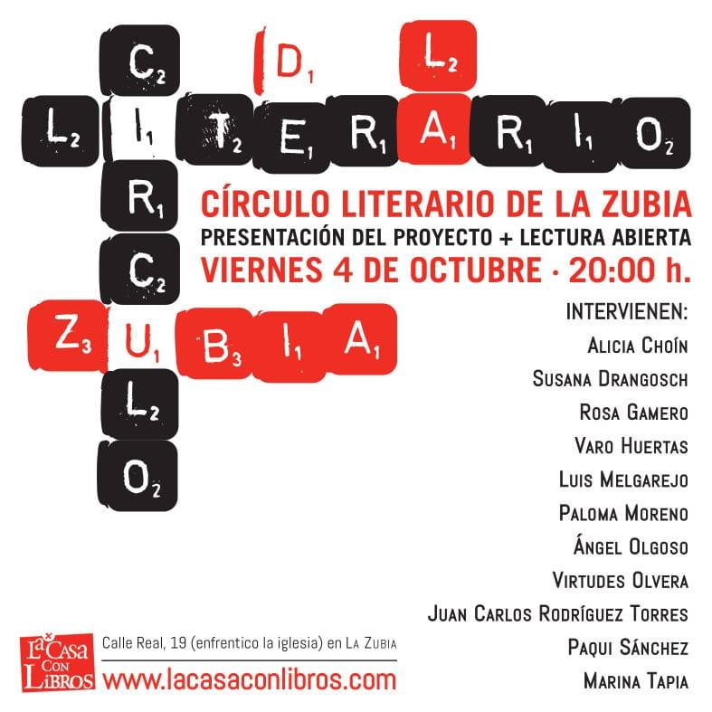 Nace el Círculo Literario de La Zubia con una lectura pública de poesía y relatos