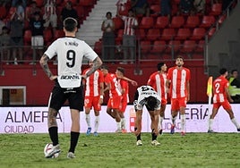Édgar durante el partido contra el Burgos