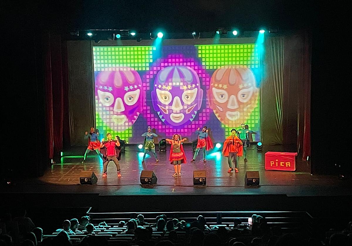 El grupo Pica Pica, durante la presentación de su nuevo espectáculo ¡Hola Caracola!