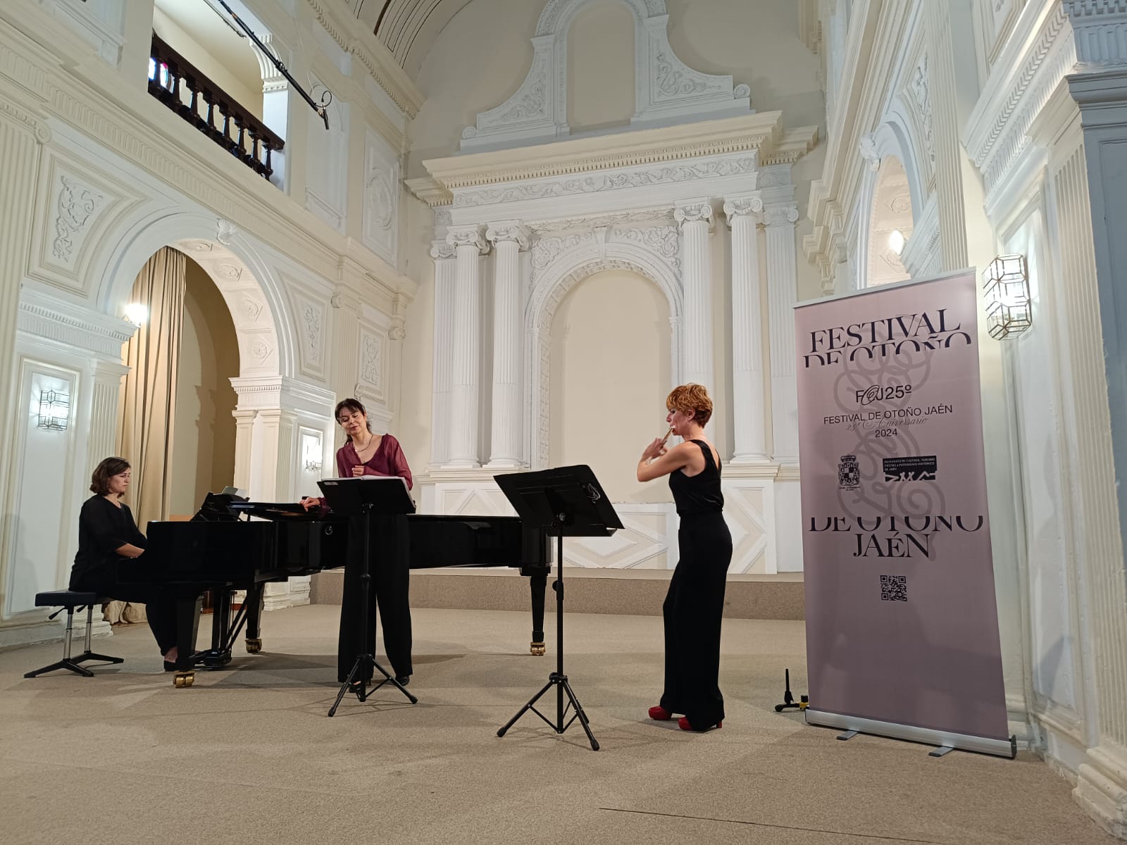 En el Paraninfo del conservatorio, el Trío Zaniah en su homenaje a mujeres compositoras.