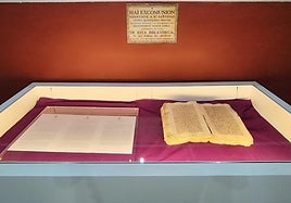 El documento sobre el condestable Miguel Lucas expuesto