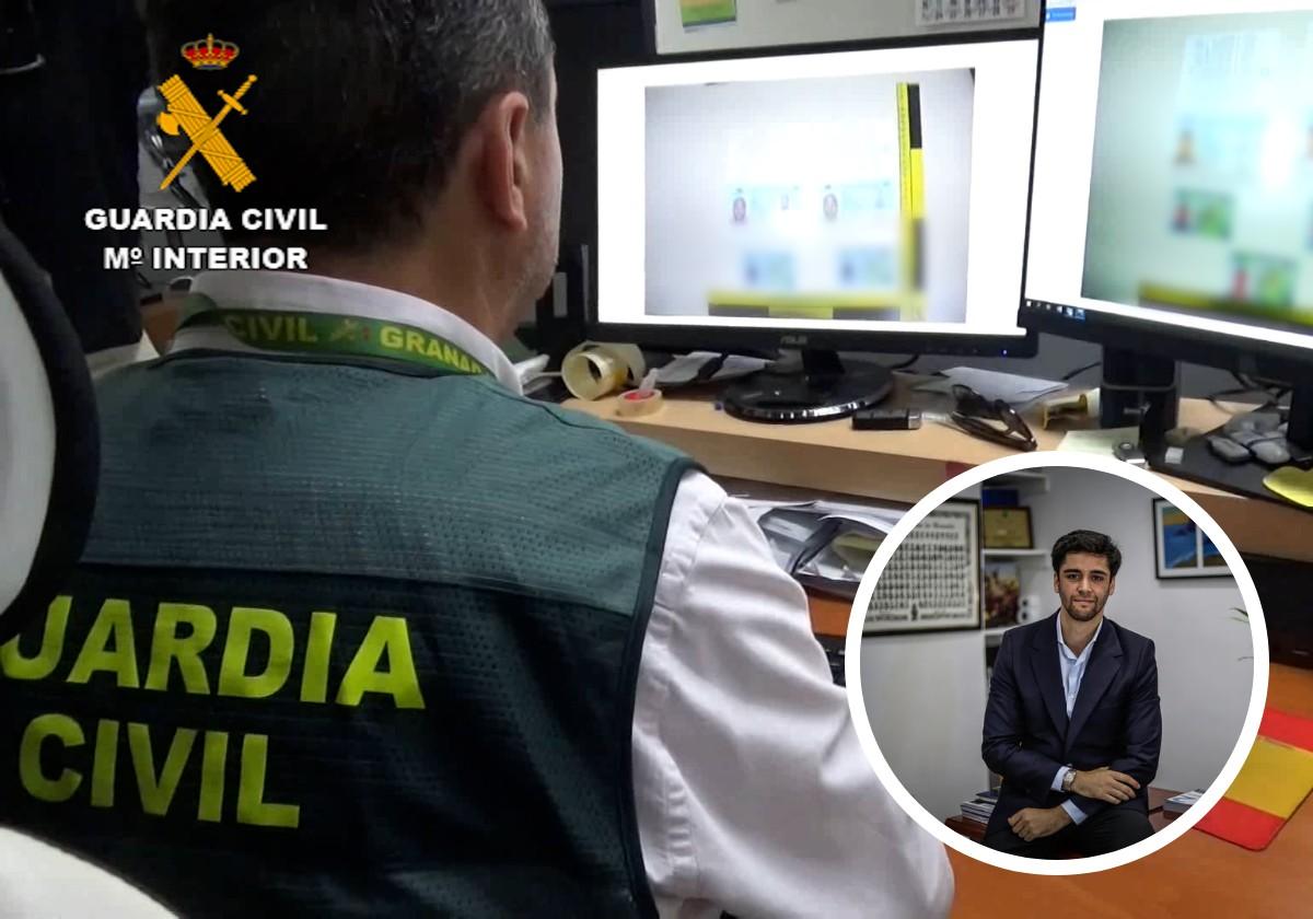 Trabajo de investigación por parte de la Guardia Civil. A la derecha, el abogado de la víctima granadina.