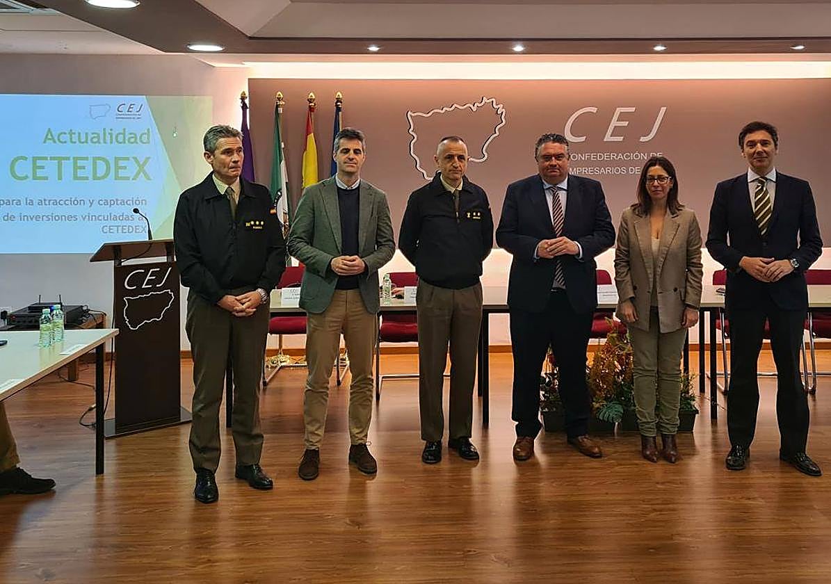 Encuentro empresarial en la CEJ para informar del Cetedex, en marzo pasado.