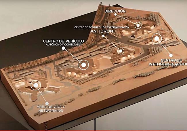 Maqueta del futuro campus principal el Cetedex.