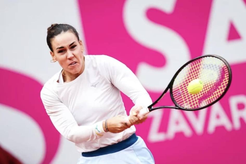 Nuria Párrizas, en un partido anterior del circuito WTA.