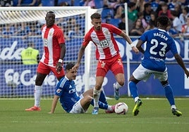 Centelles durante el partido contra el Oviedo