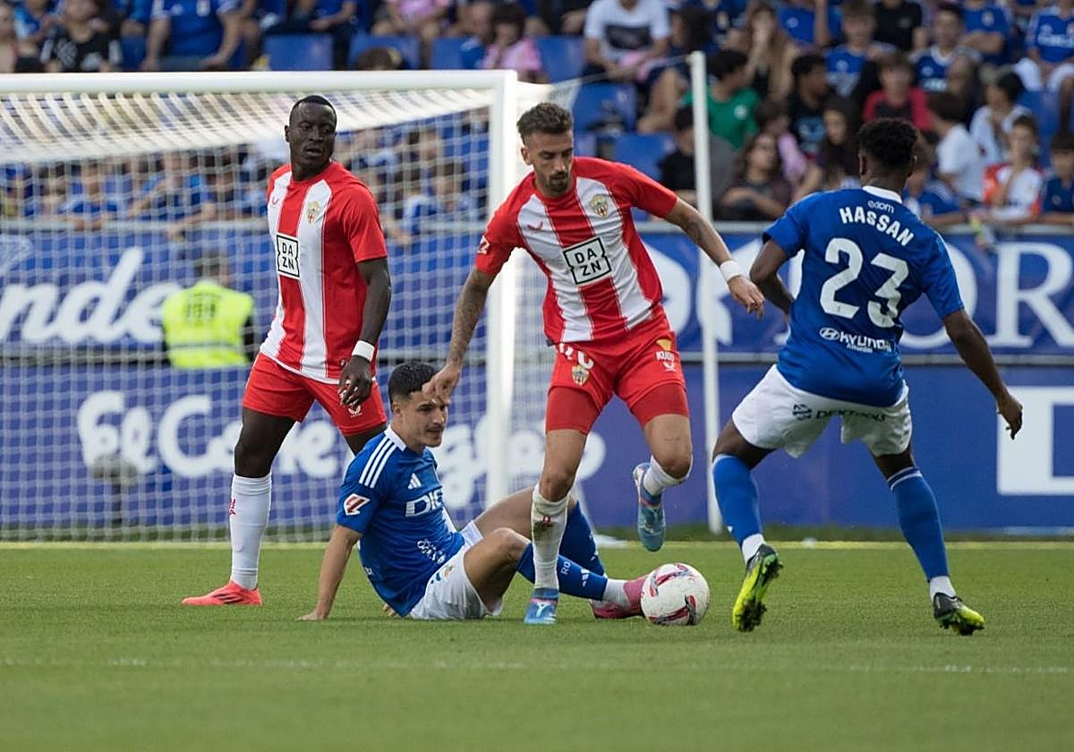 Centelles durante el partido contra el Oviedo