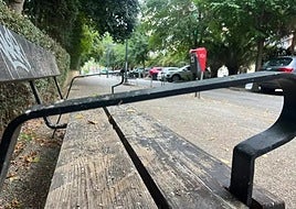 Mobiliario urbano de la ciudad..