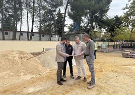 Las obras en el parque de El Lagartijo se encuentran ahora en la primera fase.