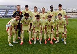 Fran Árbol, titular en el partido contra Noruega.