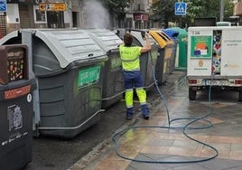 Limpieza en la capital.