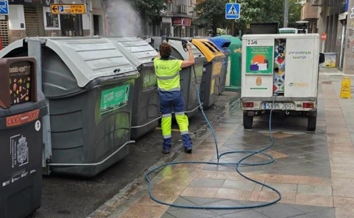 Limpieza en la capital.