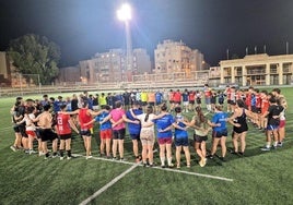 La URA entrena en el Estadio de la Juventud.