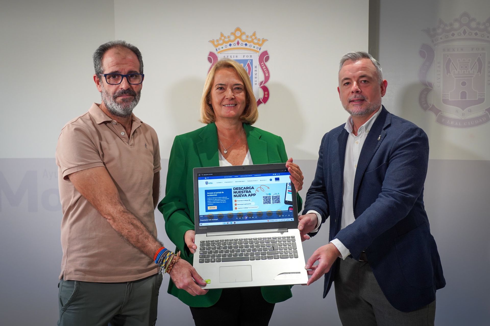 Presentación de la nueva página web del ayuntamiento.