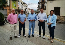 Visita deel diputado de Infraestructuras Municipales, José Agea, a Santo Tomé