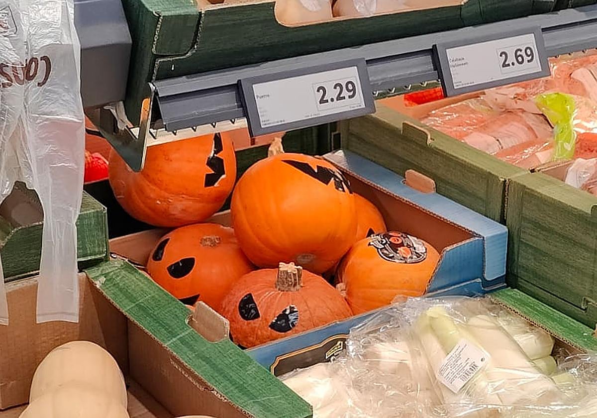 Calabazas de Halloween en Lidl.