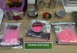 Droga incautada a los narcos de Atarfe.