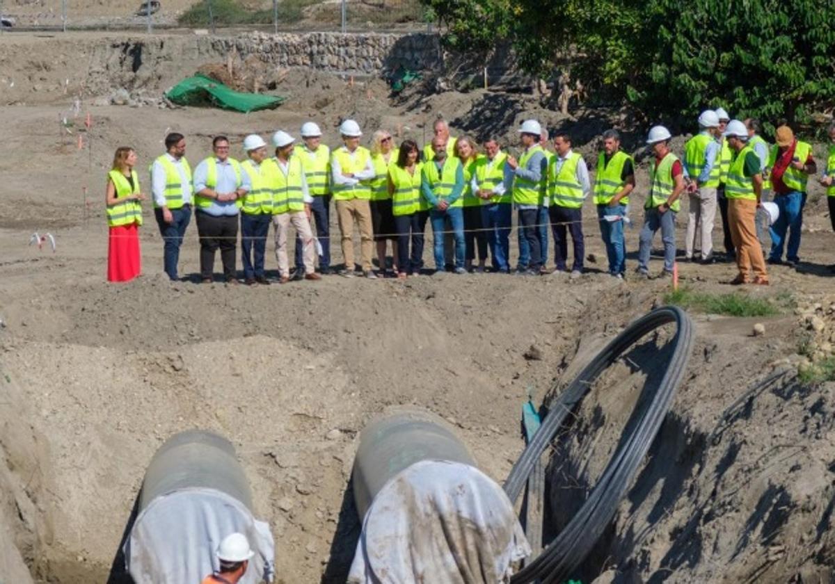 Visita insititucional a las obras del primer tramo de Rules