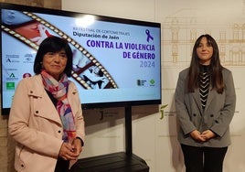 Francisca Medina y María Dolores Ruiz presentan la duodécima edición del Festival de Cortometrajes contra la Violencia de Género.