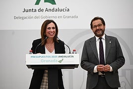 Rocío Díaz y Antonio Granados presentan los presupuestos.