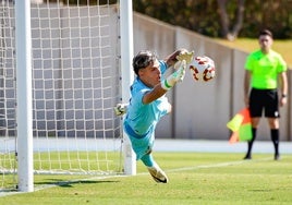 Bruno Iribarne, debutando con la UD Almería en Copa. UDA