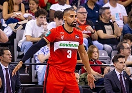 Gian Clavell, durante su último partido en el Palacio.