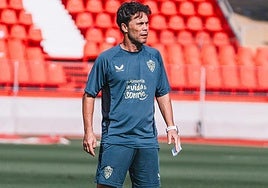 Rubi durante un entrenamiento.