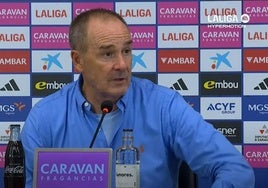 Comparecencia del entrenador del Zaragoza, Víctor Fernández, tras el partido.