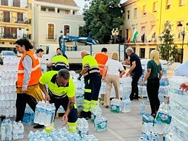 Donaciones de los motrileños para ayudar a los afectados por la DANA.