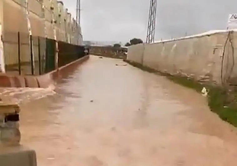Níjare fue una d elas zonas afectadas por las fuertes lluvias este domingo.