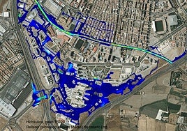 Simulación de la crecida del Río Monachil.