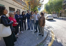 Visita al barrio de San Ildefonso del grupo municipal socialista.