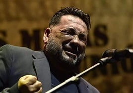 Andrés Amador Giménez, 'Andreles', ganador del premio de Taranto en el Cante de las Minas de La Unión 2024.